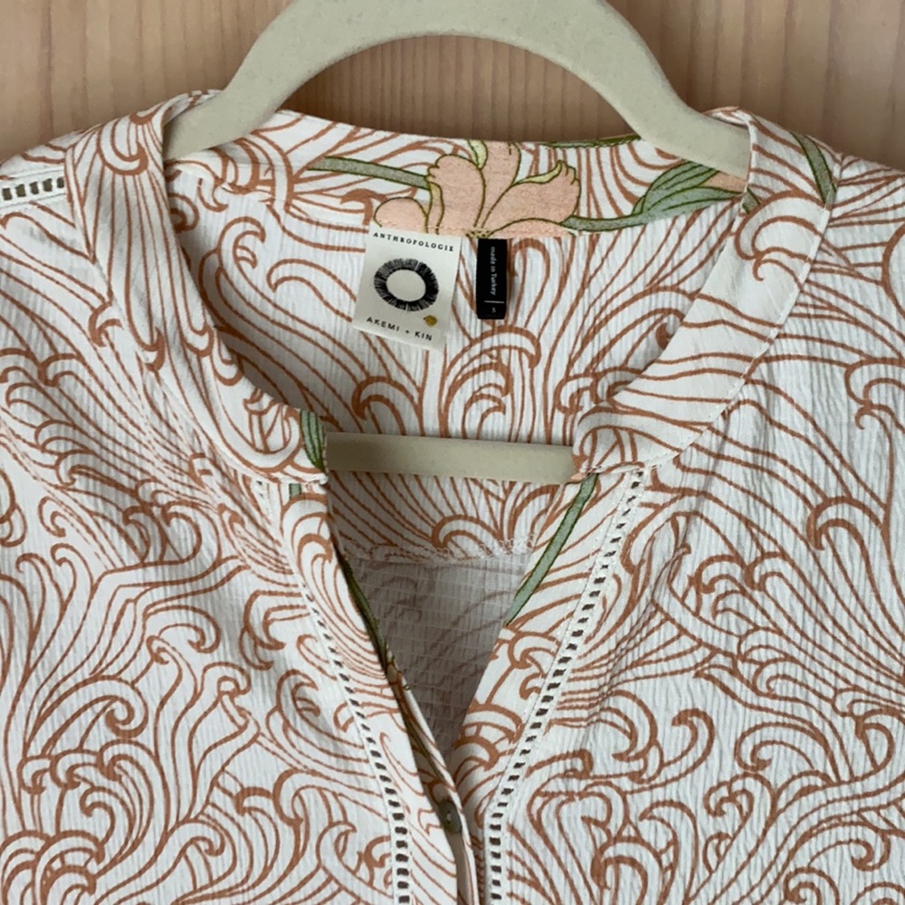 Anthropologie water lily tunic top - Picture 4 of 6